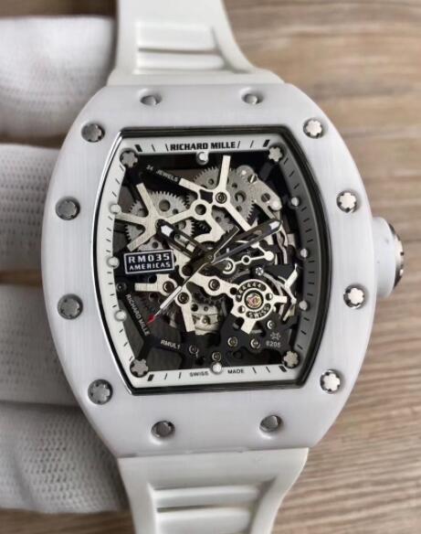 Replica Richard Mille RM 035 Rafael Nadal White Watch